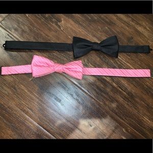 Pink and black formal Bow ties